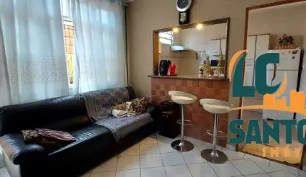 Apartamento Duplex de 2 dormitórios com quintal em Village no Gonzaga em Santos .