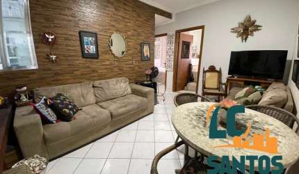 Venha morar na praia ! - Apartamento de 2 dormitórios na Aparecida em Santos - Prédio frente mar .