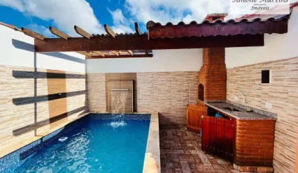 Casa com piscina e 2 dormitórios à venda, 60 m² por R$ 320.000 - Jardim Suarão - Itanhaém/SP