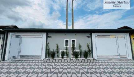 Casa com 2 dormitórios à venda, 89 m² por R$ 489.900,00 - Balneário Itaguaí - Mongaguá/SP