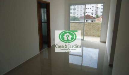 Apartamento com 2 dormitórios para alugar, 58 m² por R$ 4.500,00/mês - Pompéia - Santos/SP