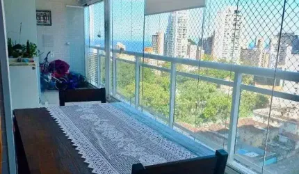Maravilhoso apartamento com vista para o mar andar alto ,com varanda gourmet.no Marape proximo do Jose menino e Pompeia.