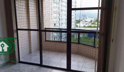 Apartamento 3 dormitorios (suite), Qto + WC empregada Prédio c/ elevador, Vista livre, Aparecida, Santos.