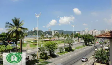Apartamento 2 dormitórios (1 suíte), 102 m² de área útil com sacada vista mar, no Itararé - São Vicente .