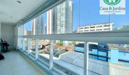 Pompéia - Apartamento com 2 dormitórios à venda, 87 m² por R$ 1.000.000 - Santos/SP