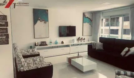 LINDO, COMPLETO E ENCANTADOR Apartamento com 3 dormitórios à venda, 180 m² por R$ 1.696.000 - Centro - Guarujá/SP