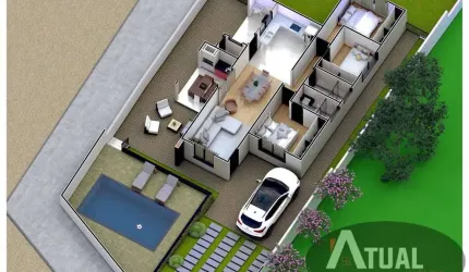 Vende-se - casa na planta - Bairro Estância Brasil - Atibaia/SP