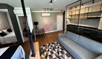 Apartamento para locação na Chácara Santo Antônio, São Paulo-SP: 1 quarto, 1 suíte, 1 sala, 2 banheiros, 2 vagas de garagem, 77m².