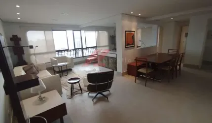 Apartamento de Luxo para Locação em São Paulo-SP, Jardim Paulista: 2 Quartos, 2 Suítes, 2 Salas, 2 Vagas de Garagem, 122m²