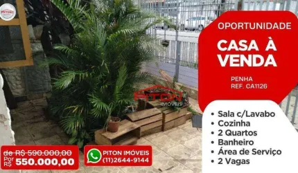 Casa Térrea - Penha - São Paulo/SP