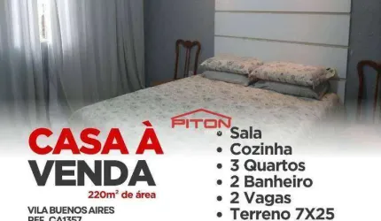 Casas  - Vila Buenos Aires - São Paulo/SP