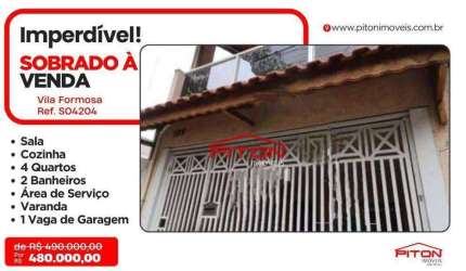 Sobrado - Vila Formosa - São Paulo/SP