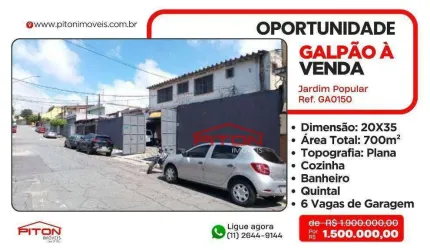 Galpão - Jardim Popular - São Paulo/SP