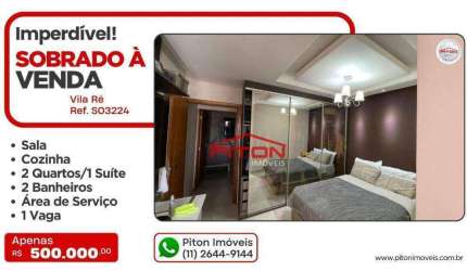 Sobrado Fronatl - Vila Ré - São Paulo/SP