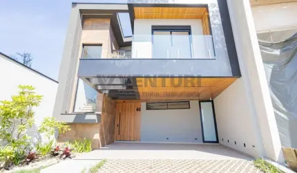 Casa em condomínio fechado com 4 quartos à venda na Rua Rafael Puchetti, 1125, Itália, São José dos Pinhais, 277 m2 por R$ 2.299.000