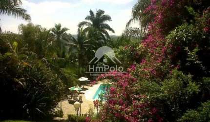 CHACARA EM CONDOMINIO COM 5 SUITES - EDICULA E CASA DE HOSPEDES EM VALINHOS - CAMPINAS - SP
