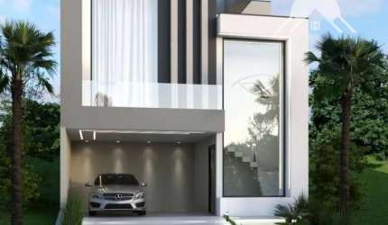 Casa a venda em condomínio com 3 suites, 4 vagas com piscina, Vila Rubens - Loteamento Park Gran Reserve em Indaiatuba / SP.