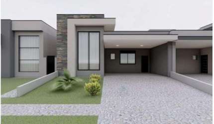 CASA TÉRREA EM CONSTRUÇÃO COM 3 SUÍTES À VENDA EM CONDOMÍNIO DE PAULÍNIA/SP.