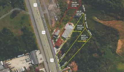 Terreno à venda na Rodovia BR-376, 301, Barro Preto, São José dos Pinhais, 25084 m2 por R$ 7.839.000