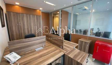 Sala comercial mobiliada a venda no Edifício Alpha Square em Alphaville - SP