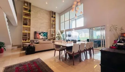 Apartamento duplex semi mobiliado a venda no Condomínio The Lake Gramercy Park em Alphaville - SP
