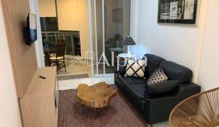 Apartamento mobiliado para locação no Condomínio Wave em Alphaville - SP
