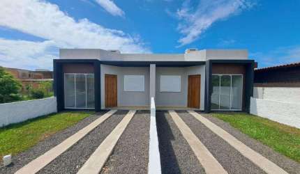 Casa geminada 3 dorm à venda no Bairro PRAIA DO BARCO com 89 m² de área privativa - 2 vagas de garagem
