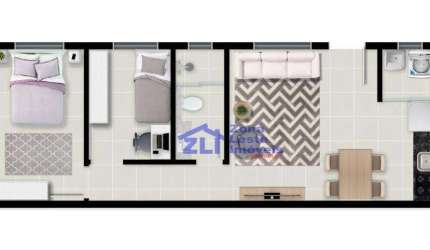 -APARTAMENTO- 44M- 2 DORMITÓRIOS- CH. BELENZINHO- $ 225.000,00