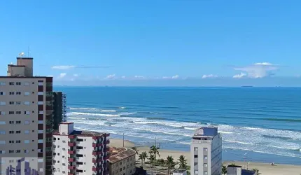 Apartamento com vista mar 2 dormitórios, 2 suítes no Caiçara