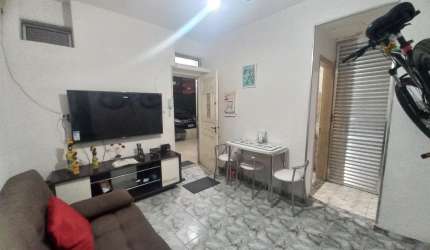 Apartamento térreo na Guilhermina de 1 dormitório