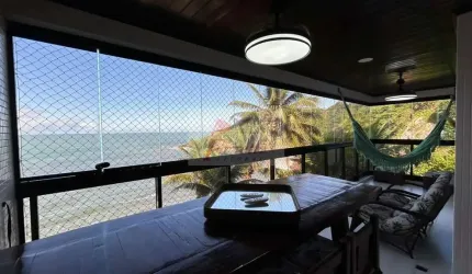 Apartamento com 2 dormitórios vista oceânica Loteamento João Batista Julião, Guarujá/SP