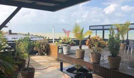 Cobertura de 2 Pisos com 455 mts2 , 4 Suites,na Praia de Cabo Branco, João Pessoa