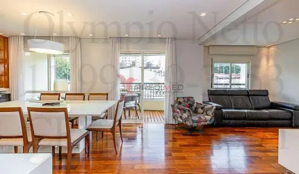 Lindo Apartamento com Terraço, 2 Vagas , lazer com piscina aquecida , em Moema