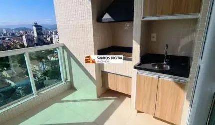 Apartamento para Locação em Santos, Ponta Da Praia, 2 dormitórios, 2 suítes, 4 banheiros, 2 vagas