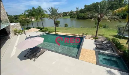 Casa no lago com 6 quartos à venda, 867 m² por R$ 16.900.000 - Condomínio Fazenda Vila Real de Itu - Itu/SP