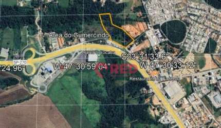Área à venda, 32000 m² por R$ 38.400.000,00 - Chácaras Reunidas São Jorge - Sorocaba/SP