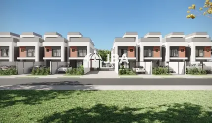 Casa em condomínio fechado com 3 quartos à venda na Rua Leonardo Pianowski, 275, Pinheirinho, Curitiba, 106 m2 por R$ 669.900