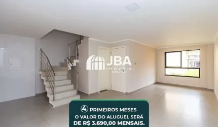 Casa em condomínio fechado com 3 quartos para alugar na Rua Pedro Demeterco, 301, Jardim das Américas, Curitiba, 151 m2 por R$ 4.200