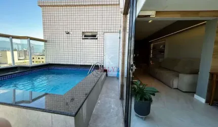 Cobertura com 3 dormitórios à venda, 220 m² por R$ 1.299.000,00 - Tupi - Praia Grande/SP