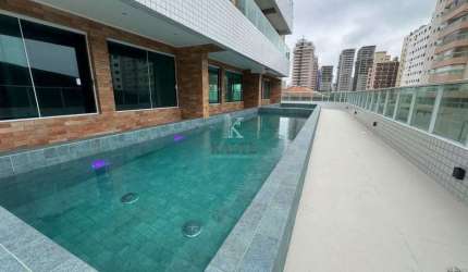 Apartamento com 3 dormitórios à venda, 126 m² por R$ 1.250.000 - Aviao - Praia Grande/SP
