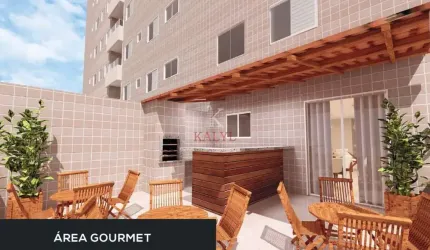 Apartamento com 2 dormitórios à venda, 52 m² por R$ 352.280,00 - Caiçara - Praia Grande/SP