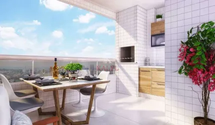 Apartamento com 2 dormitórios à venda, 65 m² por R$ 350.000,00 - Tupi - Praia Grande/SP