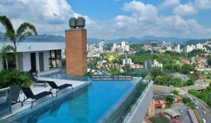 Loft Studio, SEMIMOBILIADO, com 1 Dormitório a Venda - Ed. Cosmopolitan 605 - Bairro Victor Konder - Centro - Blumenau SC | La Vita Imóveis