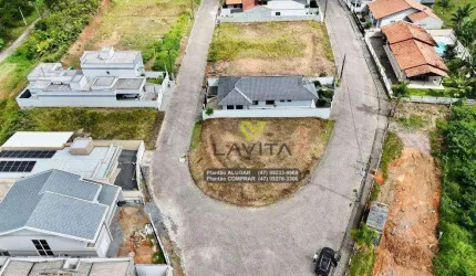 Terreno de Esquina a Venda com 424m² Muito bem Localizado no Bairro Belchior Central - Gaspar SC | La Vita Imóveis
