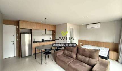 Apartamento com 1 dormitório para alugar, 35 m² por R$ 2.190/mês - Ponta Aguda - Blumenau/SC