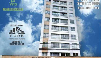 Apartamento com 1 dormitório para alugar, 42 m² por R$ 2.312,00/mês - Itoupava Seca - Blumenau/SC