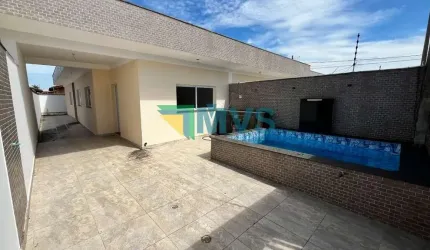 Casa à venda em Itanhaém-SP, bairro Cibratel 2: 3 quartos, 1 suíte, 2 salas, 3 banheiros, 2 vagas, 100m² de área