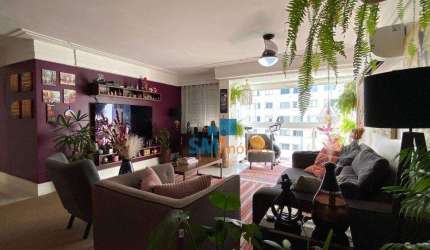 Apartamento 96m² com sacada, 02 dormitórios (01 suíte) e 01 vaga - Vila Nova Conceição - Vende-se