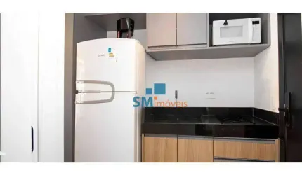 Apartamento Completo com 1 dormitório, 21 m² - venda por R$ 490.000 ou aluguel por R$ 3.600/mês - Indianópolis - São Paulo/SP