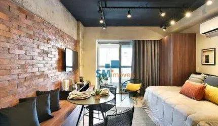 Apartamento Mobiliado com 1 dormitório à venda, 28 m² por R$ 460.000 - República - São Paulo/SP